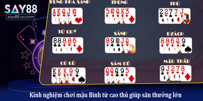 Cách Chơi Mậu Binh Chi Tiết Nhất Và Một Số Bí Quyết Để Chiến Thắng Kinh nghiệm chơi mậu Binh từ cao thủ giúp săn thưởng lớn
