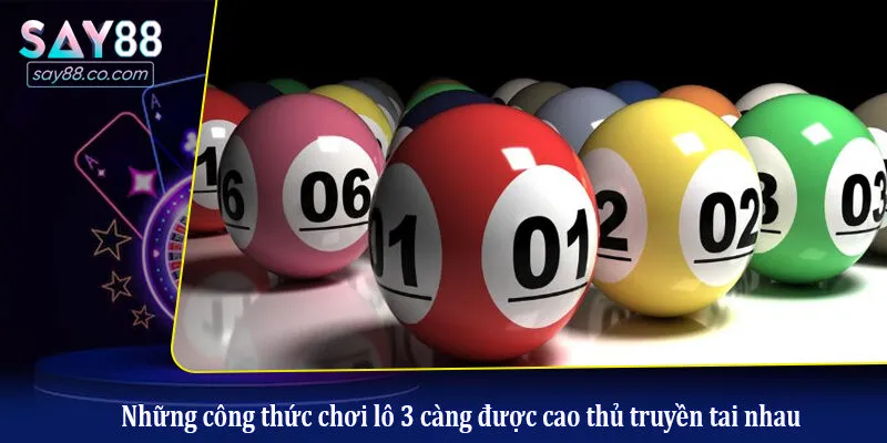 Công Thức Đánh Lô 3 Càng - Bí Kíp Ăn Đậm Từ Cao Thủ Những công thức chơi lô 3 càng được cao thủ truyền tai nhau