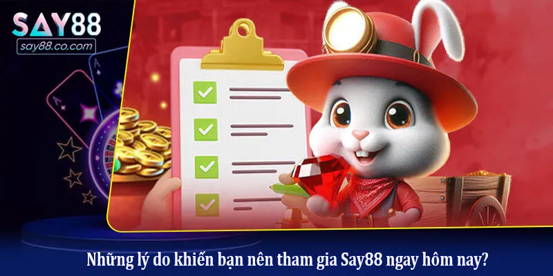 Hướng Dẫn Đăng Ký Say88 Chi Tiết: Nhận Ngay Khuyến Mãi Khủng Những lý do khiến bạn nên tham gia Say88 ngay hôm nay?